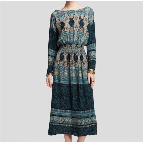 Free People She's A Lady Reversible Maxi Dress Boho Folk Size XS - Picture 4 of 9